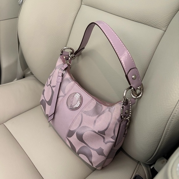 COACH Signature purple Shoulder Bag Y2K Coach purple handbag y2k